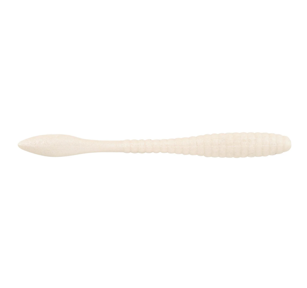 Berkley PowerBait MaxScent Flat Worm White Pearl 4.25"