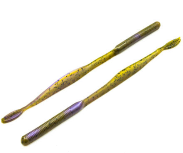V&M Baits V&M STR Wild Worm 9" in Green Pumpkin Purple Haze - Part Number SWWGPPH8