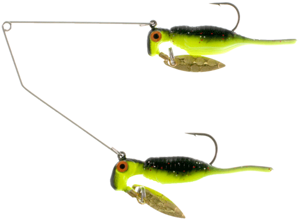 Blakemore RBB15-030 Road Runner Reality Shad Buffet Rig 3/16 oz Black/Chart