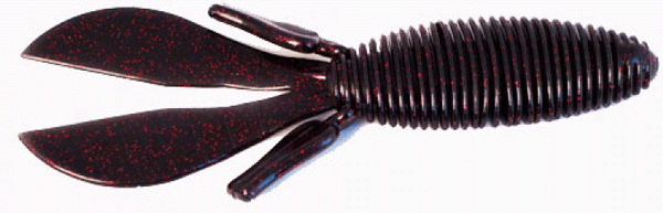 Missile Baits Missle D Bomb 4.5 inch Black and Red Flake, 6-Pack