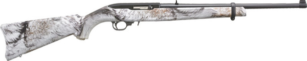 Ruger 10/22 Carbine 22LR Semi-Automatic Sporting Rifle with Adjustable Sights and Camouflage Stock