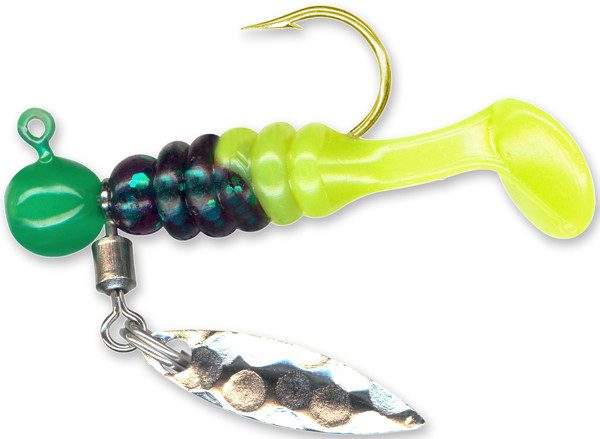 Charlie Brewer Slider CBPGF128-16 1/16 June Bug/Chartreuse Soft Plastic Bait