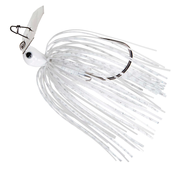 Z-Man ChatterBait JackHammer BabyJACK 3/8 oz White - Effective Hardwater Lure
