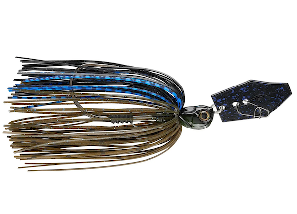 Z-Man Fishing Products ZMET38-13 Tungsten ChatterBait Elite EVO 3/8 oz Brushed Green Pumpkin