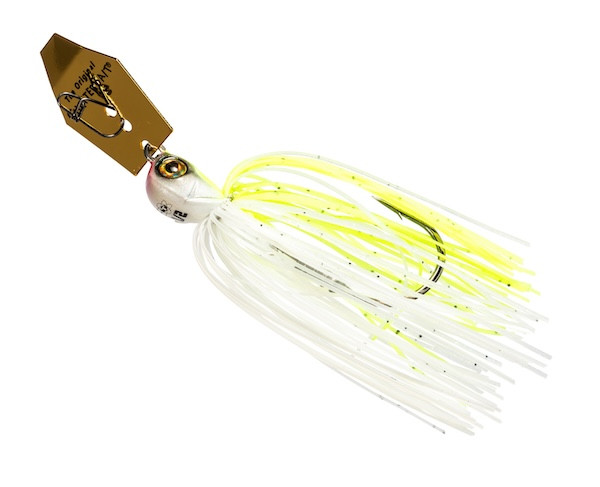 Z-Man Fishing Products Tungsten Chatterbait Elite EVO 1/2 oz Chartreuse/White - CBET12-02