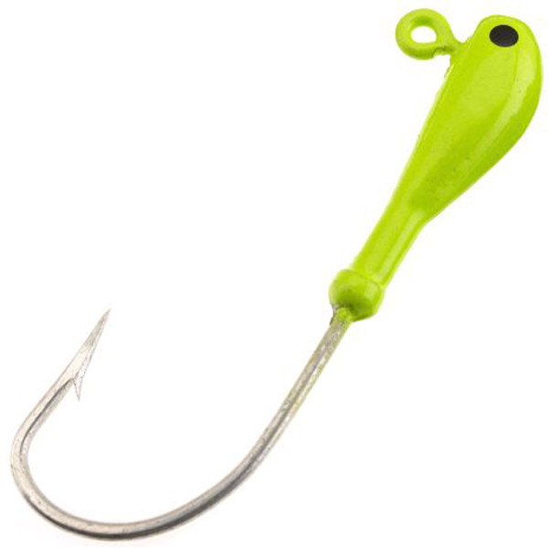 H&H Lure Ball Jig Head 1/8 oz with 10 Bright Green Chartreuse Hooks - Part B1810-05