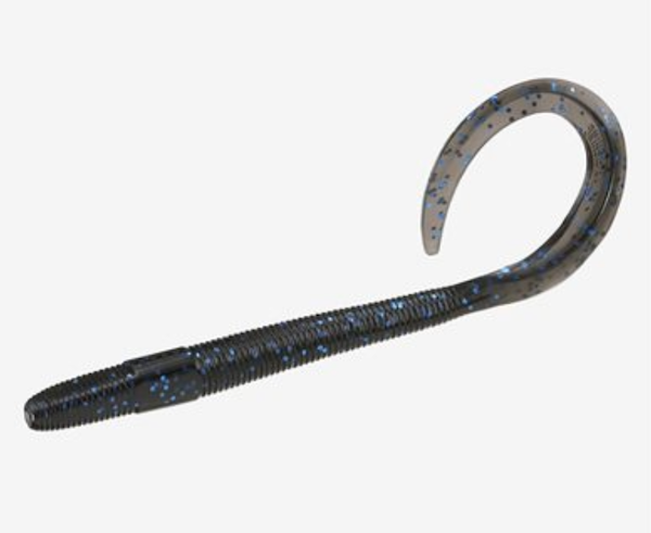 13 Fishing Big Squirm Worm 10" Blackberry - Soft Plastic Lure for Freshwater and Saltwater Fishing