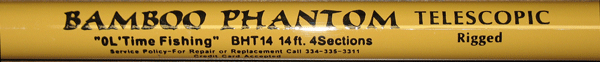 Blaze Poles Hicks Bamboo Phantom 4S-14' Telescoping Pole