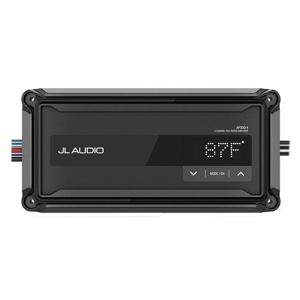 JL Audio AP 4 Channel Compact Marine Amplifier AP300/4 for Enhanced Boat Audio System