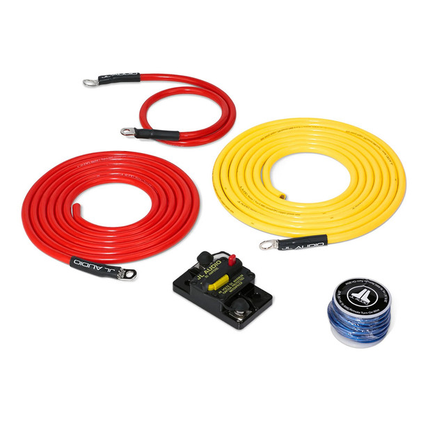 JL Audio Premium 6 AWG 12V Power Connection Kit for Single Amplifier Within 10 Feet of Battery – Model XMD-PCS50A-1-L10