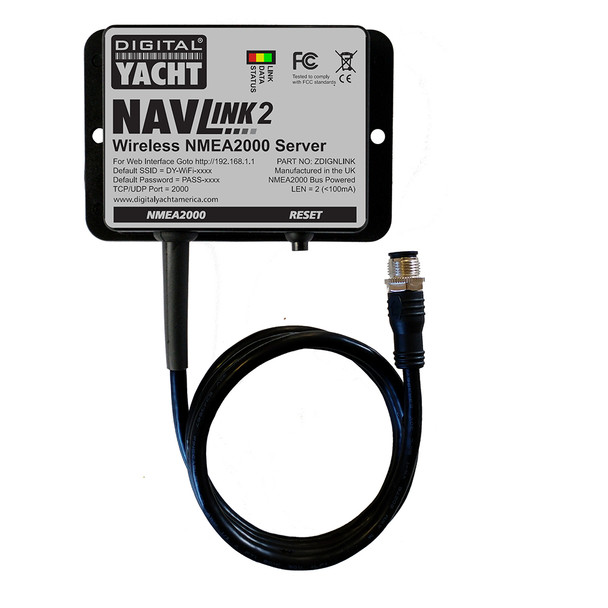 Digital Yacht NavLink 2 NMEA 2000 to WiFi Gateway for Marine Navigation Data
