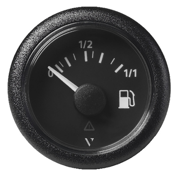 Veratron 52mm ViewLine Fuel Level Gauge with Black Dial and Round Bezel - Part A2C59514082