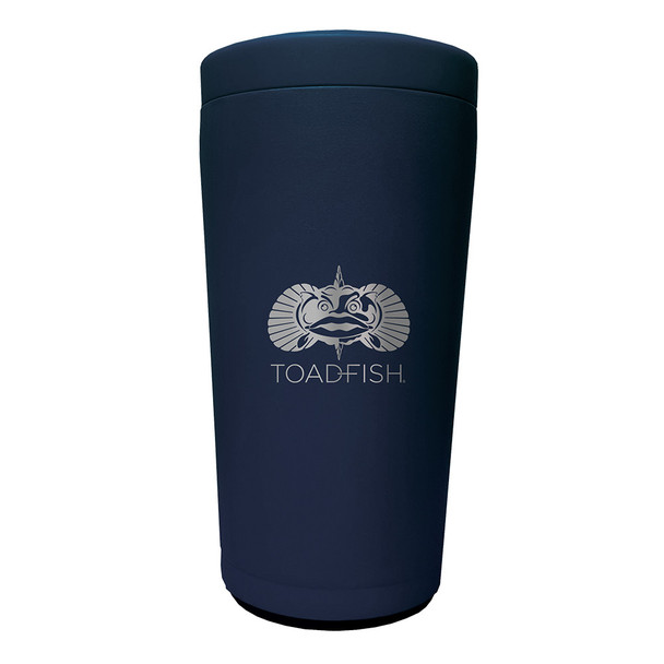 Toadfish Non-Tipping Can Cooler 2.0 - Universal Navy Design with SmartGrip Technology