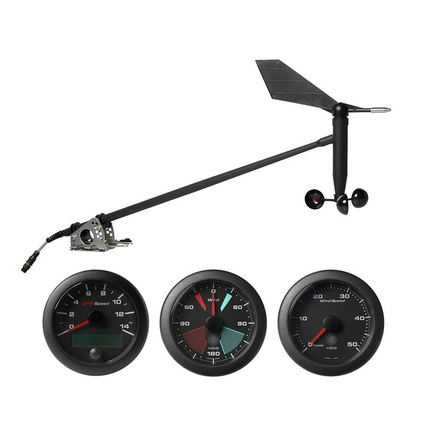 Veratron NMEA 2000 Sailing Kit with OceanLink GPS Speedometer, Wind Sensor, Wind Angle & Wind Speed Gauge