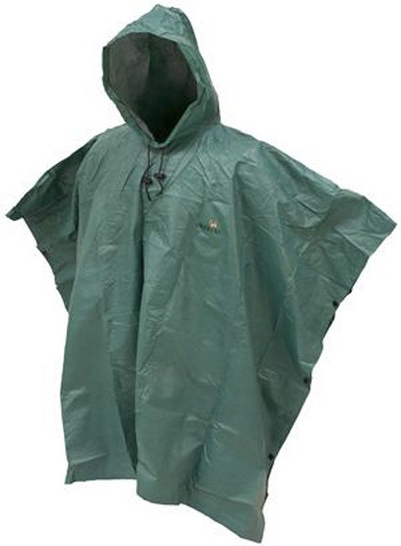 Frogg Toggs FT Ultra LT Poncho Dark Green - Lightweight Waterproof Rain Gear