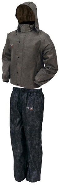Frogg Toggs All Sport Rain Suit in Stone and Black, Part Number AS1310-105XX