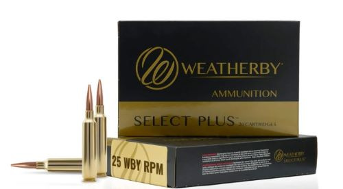 Weatherby Ammo 25 WBY RPM - 110 Grain Jacketed Soft Point Ammunition