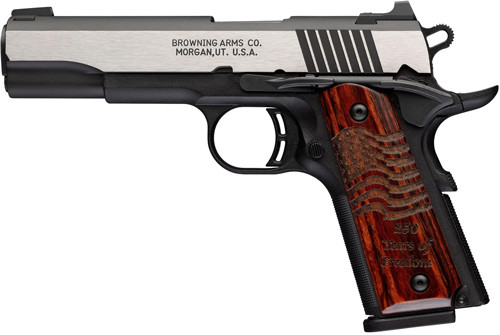 Browning 1911-380 Black Label Semi-Auto Pistol – 250th Anniversary Edition