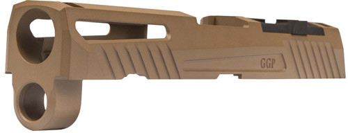 Grey Ghost Precision SIG P320 Full Size Stripped Slide with Angled Serrations and Optic Cut for DeltaPoint Pro & Sig Romeo1 - FDE Finish (Part GGP-320-F-FDE-1)