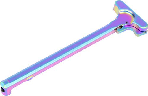 Guntec USA AR-15 Charging Handle with Rainbow PVD Finish