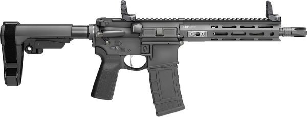 Springfield Armory Saint Victor 9mm Semi-Auto Rifle with M-LOK Handguard and Flip-Up Sights