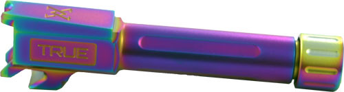 True Precision TP-SHCB-XTS SF Helcat Barrel – 9mm Luger, Rainbow Finish, Threaded, 416R Stainless Billet