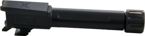 True Precision TP-SHCB-XTA 9mm Luger Barrel with Threaded Finish in Gun Metal Gray