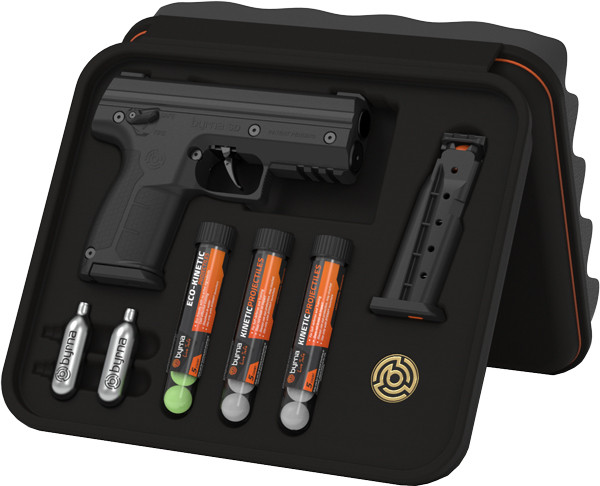 Byrna Technologies SD Kinetic Kit Black with 3-5 Round Tubes and Enhanced Grip and Trigger