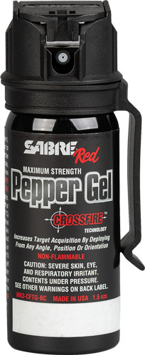 Sabre Red Pepper Gel Flip Top – 1.8 oz with Holster for Personal Safety