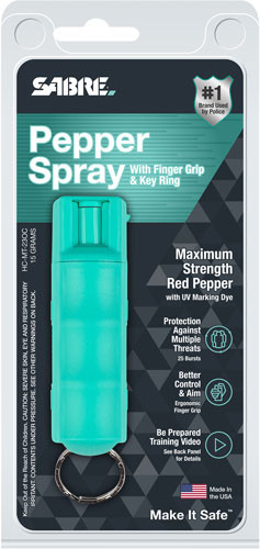 Sabre Red Pepper Spray with UV Marking Dye, 15-Gram, 10-Foot Range - HCMT23OC
