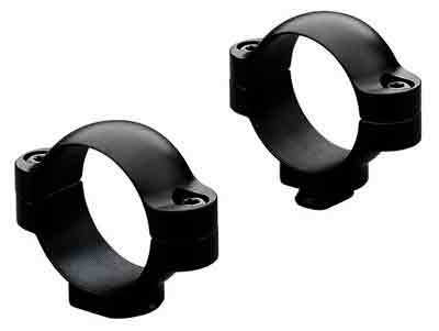 Leupold Standard 1-Inch Medium Black Matte Ring Set - Precision Machined Steel