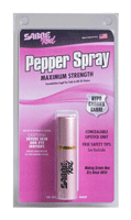 Sabre Red Pepper Spray Lipstick with Maximum Strength Protection – 0.75 oz. Compact Pink Design