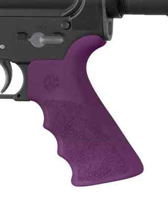 Hogue AR-15 Beavertail Grip in Purple with Finger Grooves - Model 15026