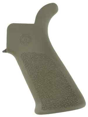 Hogue AR-15 Beavertail Grip OD Green Part 15031 for Enhanced Handling and Comfort
