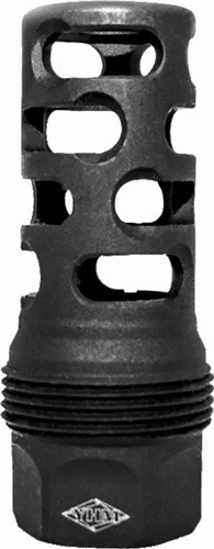 Yankee Hill Machine YHM-4405-MB-24 Long SRX Muzzle Brake - Black Melonite Finish