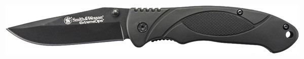 Smith & Wesson Extreme Ops S&W Knife - 3.3" Drop Point Blade with Rubber Handle