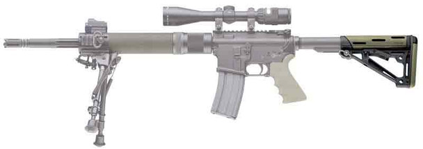 Hogue AR-15 Collapsible Buttstock in OD Green - Part #15250