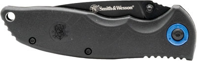 Smith & Wesson S&W Knife Clip Folder 3.25" with Stainless Steel Blade and Black Matte Handle