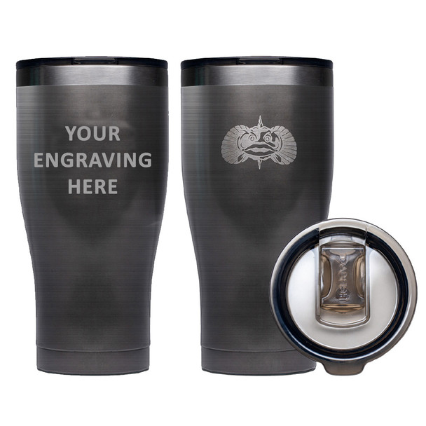 Toadfish Custom Engraved 20oz Non-Tipping Tumbler - Graphite