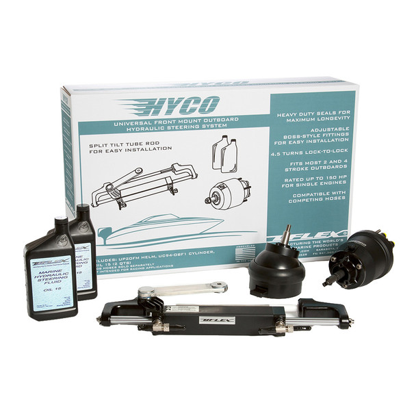 Uflex USA HYCO 1.1T Front Mount Outboard Tilt Hydraulic Steering System for Up to 150 HP