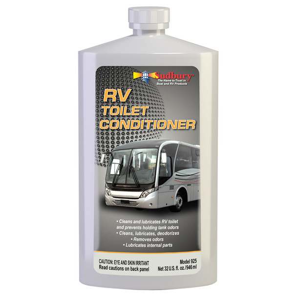 Sudbury RV Toilet Conditioner 32oz - Marine and RV Toilet Deodorizer and Cleaner