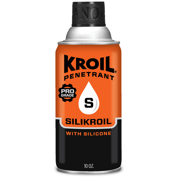 Kroil Silikroil Penetrant Aerosol - 10oz Can with Silicone for Rust and Corrosion Removal