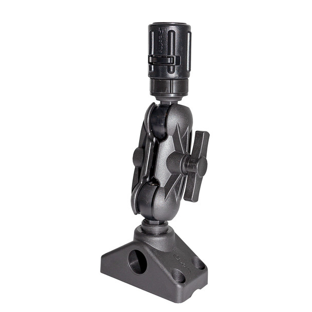 Scotty 162 1.5-inch Ball Mount with Gear Head Post and 241 Side Deck Mount