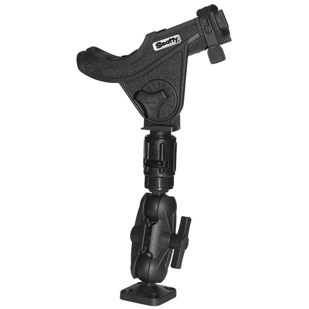 Scotty 162 1.5-inch Ball Mount with Gear Head Post and 241 Side Deck Mount