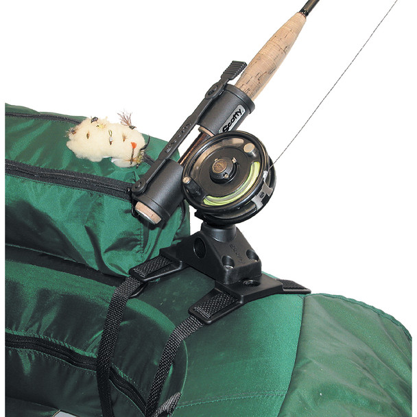 Scotty 267 Fly Rod Holder with 266 Float Tube Mount for Hands-Free Trolling