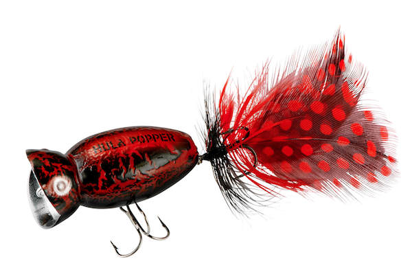 ARBOGAST G761-535 Hula Popper 2.0 2-Inch Black Death Lure