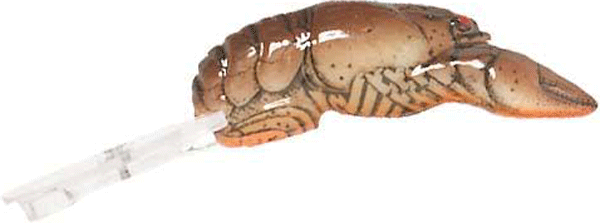 Rebel F7775 Teeney Wee Crawfish 1.5" Brown Crawfish Lure for Freshwater Fishing