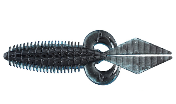 V&M Baits FlatWild 4-Inch 7BB Black and Blue Silver