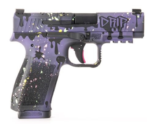 Canik Mete Signature Midnight 9mm Luger Semi-Auto Pistol with Custom Painted Case and Interchangeable Backstraps