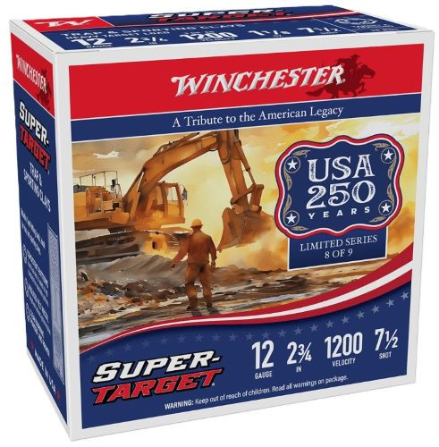 Winchester Ammunition Target 12 Gauge 2.75-Inch Shotshells - 250th Commemorative Edition